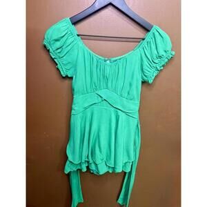Altar’d State Green Romper Dress